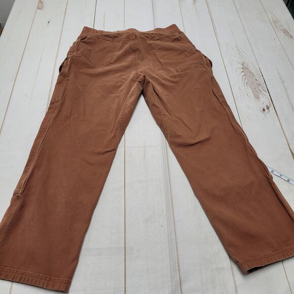 Duluth utility cargo pants straight leg double knee rust red 18 - Picture 9 of 9